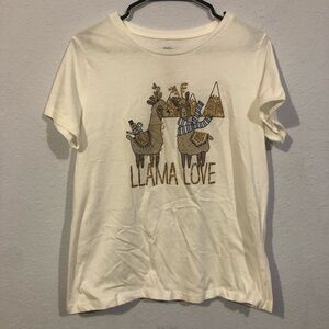 Peace Love & Dreams Llama Love Glitter Christmas Pajama T-Shirt